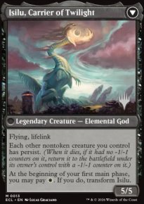 Isilu, Carrier of Twilight - Planeswalker symbol stamped promos
