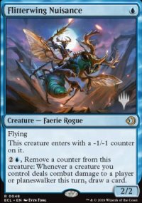 Flitterwing Nuisance - Planeswalker symbol stamped promos