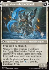 Sygg, Wanderbrine Shield - Planeswalker symbol stamped promos