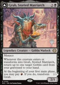 Grub, Storied Matriarch - Planeswalker symbol stamped promos