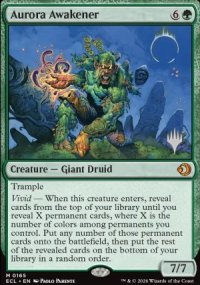 Aurora Awakener - Planeswalker symbol stamped promos