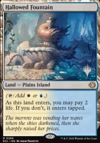 Hallowed Fountain - Planeswalker symbol stamped promos