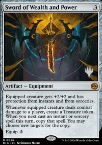 Sword of Wealth and Power - Planeswalker symbol stamped promos