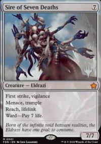 Sire of Seven Deaths - Planeswalker symbol stamped promos