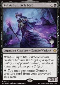 Zul Ashur, Lich Lord - Planeswalker symbol stamped promos