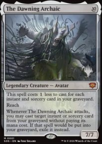 The Dawning Archaic - Planeswalker symbol stamped promos