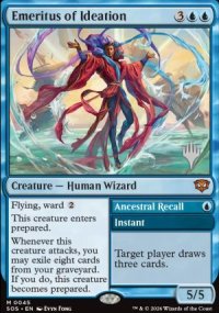 Emeritus of Ideation - Planeswalker symbol stamped promos