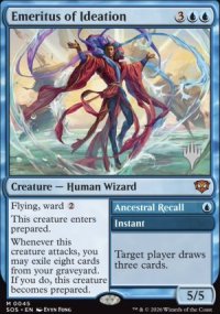 Ancestral Recall - Planeswalker symbol stamped promos