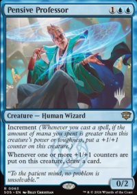 Pensive Professor - Planeswalker symbol stamped promos