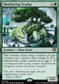 Slumbering Trudge - Planeswalker symbol stamped promos