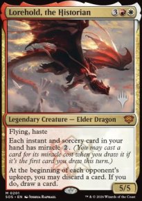 Lorehold, the Historian - Planeswalker symbol stamped promos