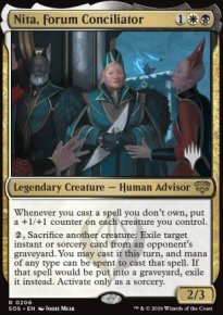 Nita, Forum Conciliator - Planeswalker symbol stamped promos