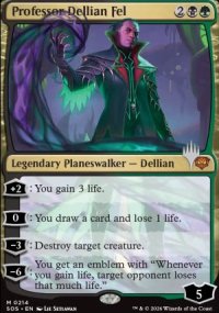 Professor Dellian Fel - Planeswalker symbol stamped promos