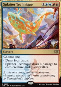 Splatter Technique - Planeswalker symbol stamped promos