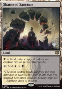 Shattered Sanctum - Planeswalker symbol stamped promos