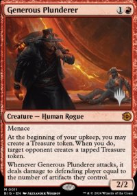Generous Plunderer - Planeswalker symbol stamped promos