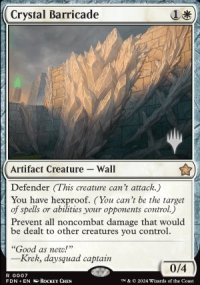 Crystal Barricade - Planeswalker symbol stamped promos