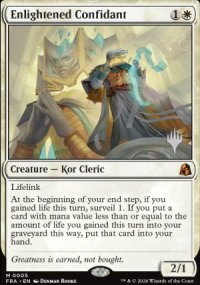 Enlightened Confidant - Planeswalker symbol stamped promos