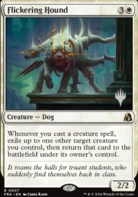 Flickering Hound - Planeswalker symbol stamped promos