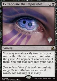 Extrapolate the Impossible - Planeswalker symbol stamped promos