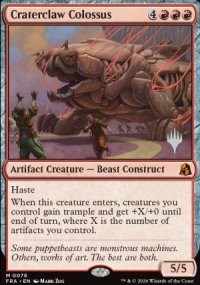 Craterclaw Colossus - Planeswalker symbol stamped promos