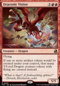 Draconic Visitor - Planeswalker symbol stamped promos