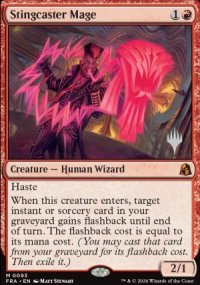 Stingcaster Mage - Planeswalker symbol stamped promos