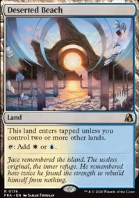 Deserted Beach - Planeswalker symbol stamped promos