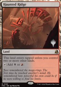 Haunted Ridge - Planeswalker symbol stamped promos