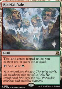 Rockfall Vale - Planeswalker symbol stamped promos