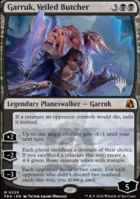 Garruk, Veiled Butcher - Planeswalker symbol stamped promos