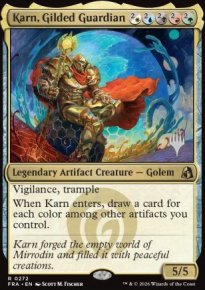 Karn, Gilded Guardian - Planeswalker symbol stamped promos