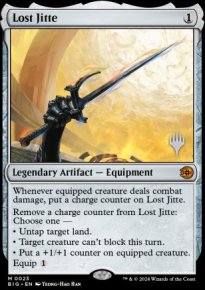 Lost Jitte - Planeswalker symbol stamped promos