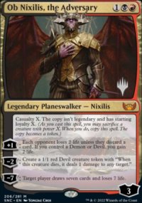 Ob Nixilis, the Adversary - Planeswalker symbol stamped promos