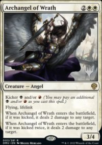 Archangel of Wrath - Planeswalker symbol stamped promos