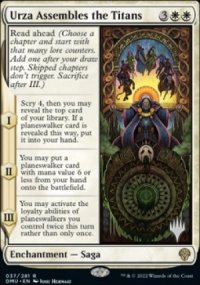 Urza Assembles the Titans - Planeswalker symbol stamped promos