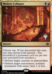 Molten Collapse - Planeswalker symbol stamped promos