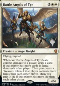 Battle Angels of Tyr - Planeswalker symbol stamped promos