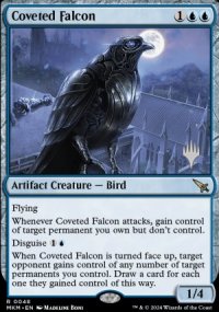 Coveted Falcon - Planeswalker symbol stamped promos
