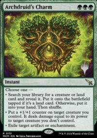 Archdruid's Charm - Planeswalker symbol stamped promos