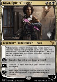 Kaya, Spirits' Justice - Planeswalker symbol stamped promos