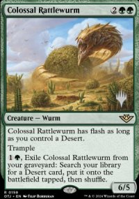 Colossal Rattlewurm - Planeswalker symbol stamped promos