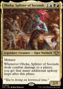 Obeka, Splitter of Seconds - Planeswalker symbol stamped promos