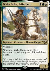 Wylie Duke, Atiin Hero - Planeswalker symbol stamped promos