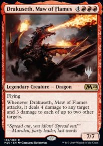 Drakuseth, Maw of Flames - Planeswalker symbol stamped promos