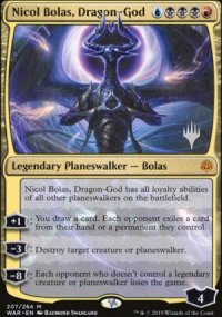 Nicol Bolas, Dragon-God - Planeswalker symbol stamped promos