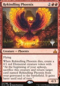 Rekindling Phoenix - Planeswalker symbol stamped promos