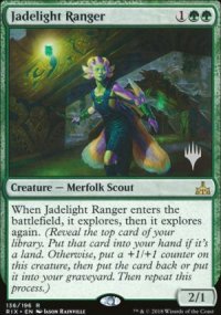 Jadelight Ranger - Planeswalker symbol stamped promos