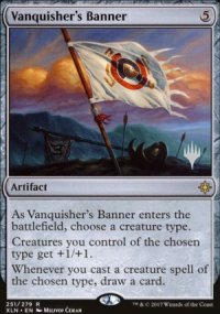 Vanquisher's Banner - Planeswalker symbol stamped promos