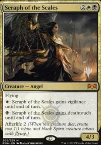 Seraph of the Scales - Planeswalker symbol stamped promos